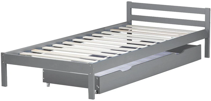 Lova Homestyle4U Lovos stalčius, 173x63x16.2 cm, pilka