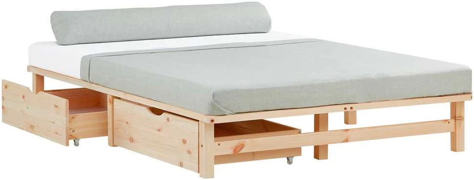 Homestyle4U Lova, 140x28x200 cm, ruda