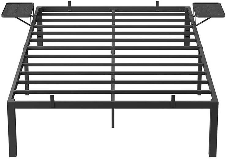 Songmics Vasagle 140 x 200 cm lova su metalinėmis lentynomis