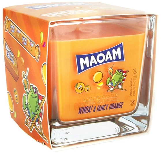 Maoam Kvapnioji žvakė 8x8x8 cm Oranžinė, parafino vaškas