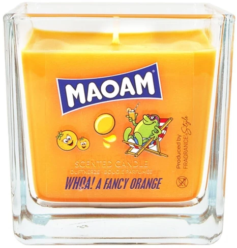 Maoam Kvapnioji žvakė 8x8x8 cm Oranžinė, parafino vaškas