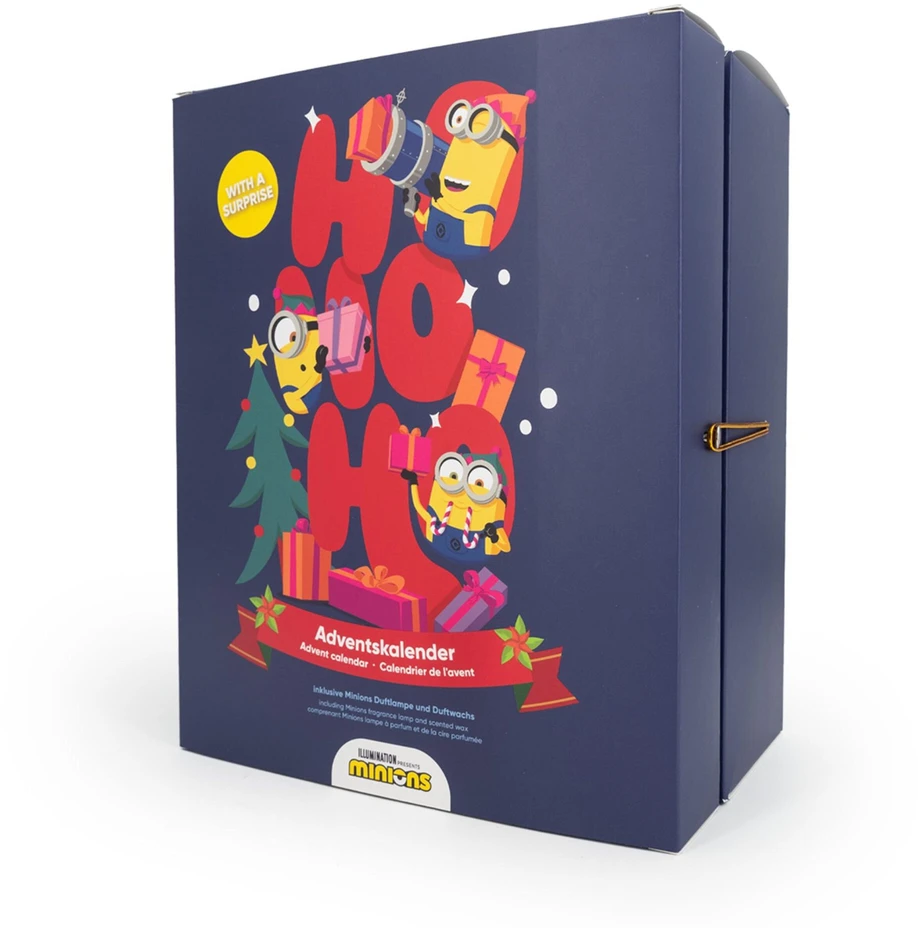 Minions Advento kalendorius su kvapnia Minionų žvake