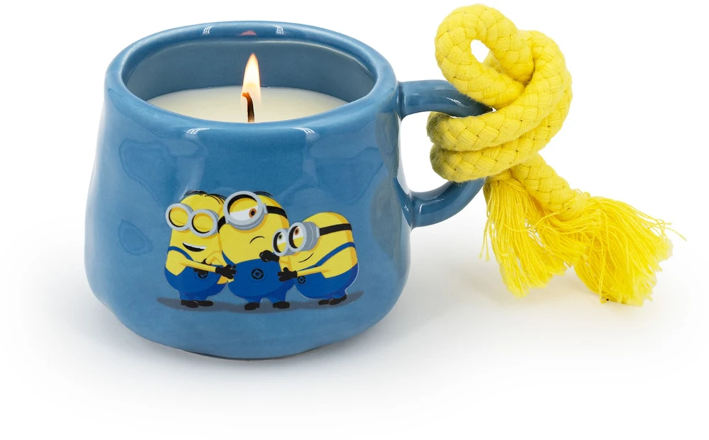 Minions Kvapnioji žvakė keraminėje puodelyje 7x11,5x9 cm mėlyna