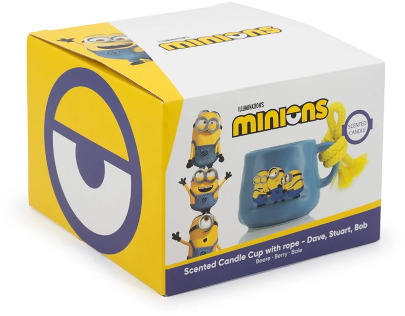 Minions Kvapnioji žvakė keraminėje puodelyje 7x11,5x9 cm mėlyna