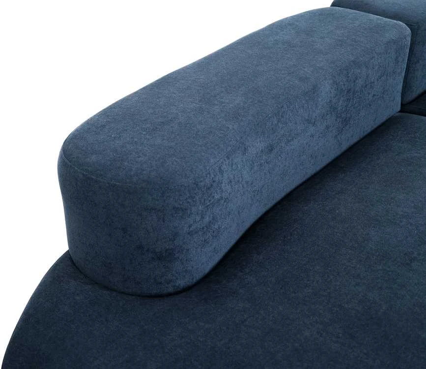 C formos sofa, 280 cm, Nua, tamsiai mėlyna