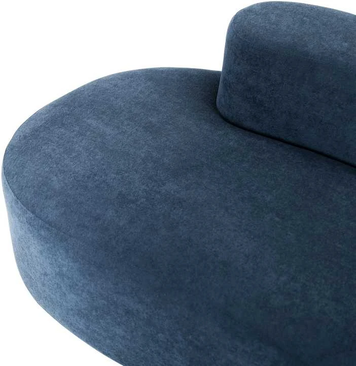 C formos sofa, 280 cm, Nua, tamsiai mėlyna