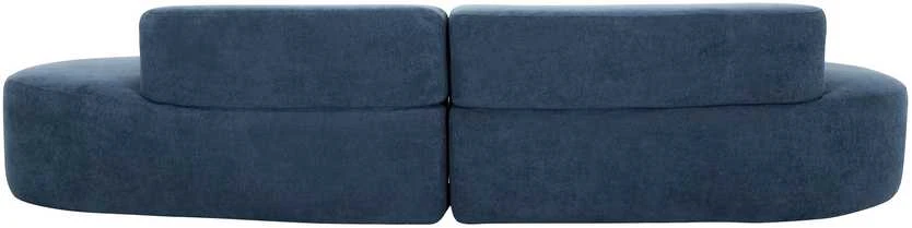 C formos sofa, 280 cm, Nua, tamsiai mėlyna