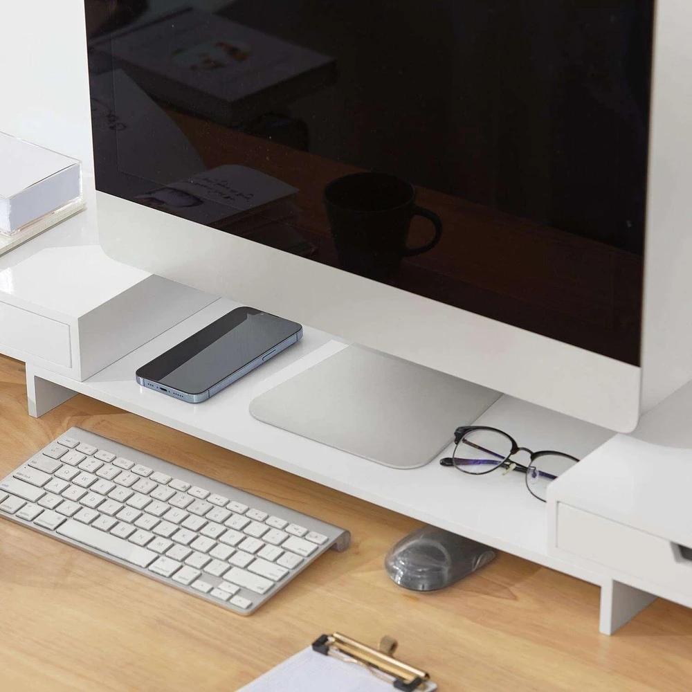 SoBuy monitoriaus stovas su 2 skyriais BBF04-W