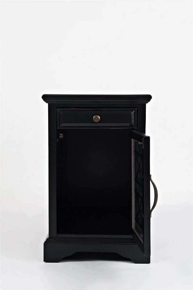 Naktinis staliukas, Avola, 30.5x49.5x39.5 cm, Juoda