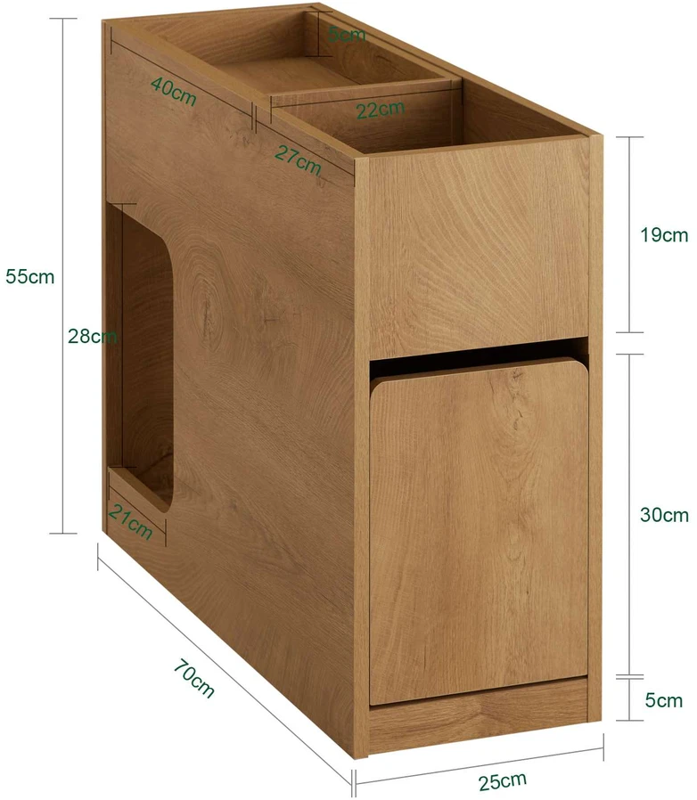 TV staliukas Naktinis staliukas, SoBuy FBT158-N, 70x25x55 cm