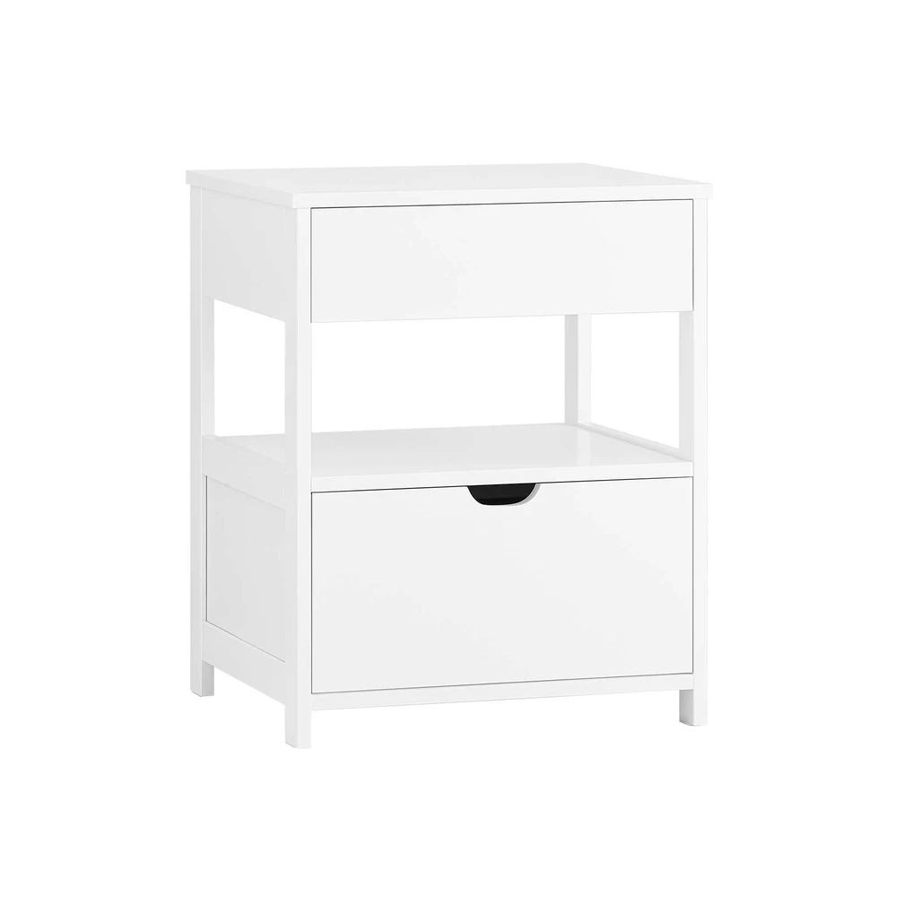 Naktinis staliukas, SoBuy FRG258-II-W, 45x38x55 cm