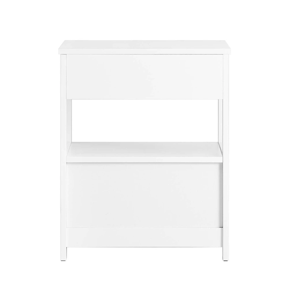 Naktinis staliukas, SoBuy FRG258-II-W, 45x38x55 cm