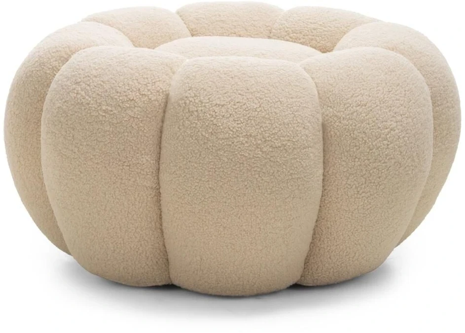 Novanook Pufas, PERLE, 61x61x31 cm, Smėlio spalvos