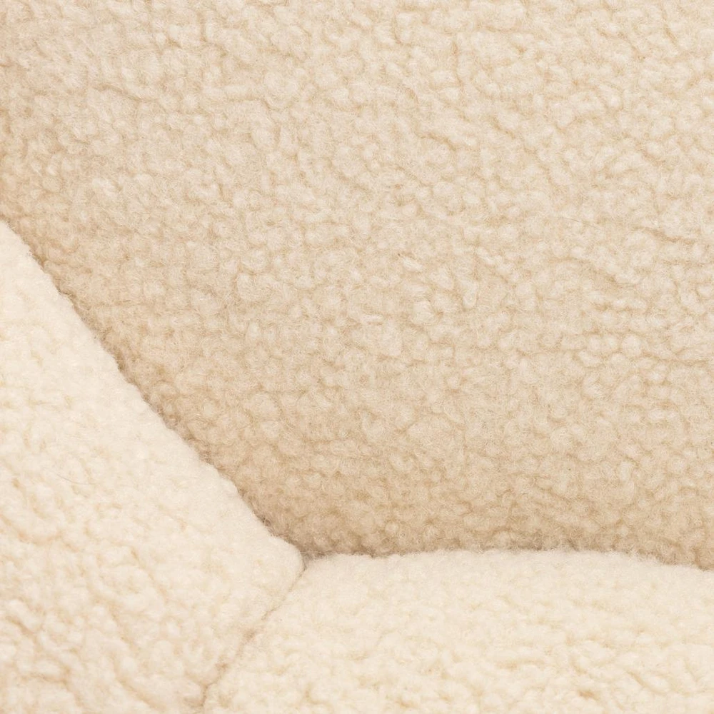 Novanook Pufas, PERLE, 61x61x31 cm, Smėlio spalvos