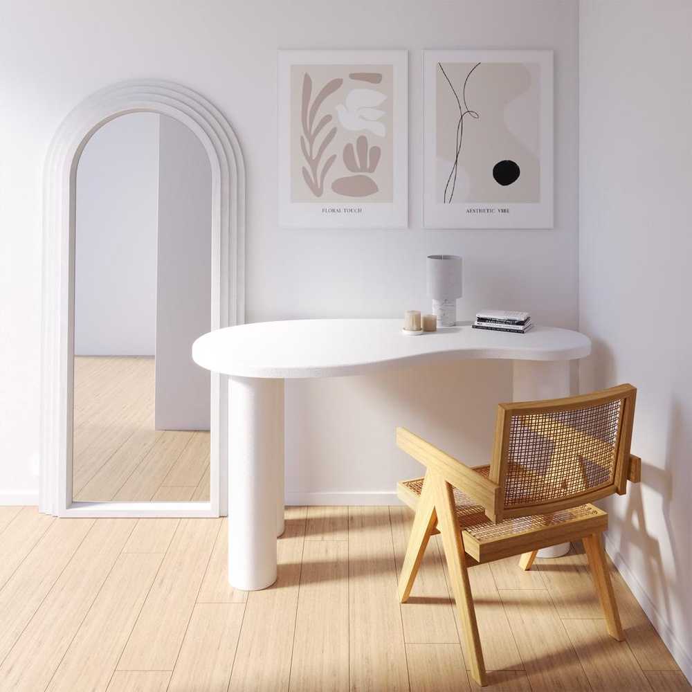 Novanook Rašomasis stalas, MOLYA, 75x140x70 cm, Baltas