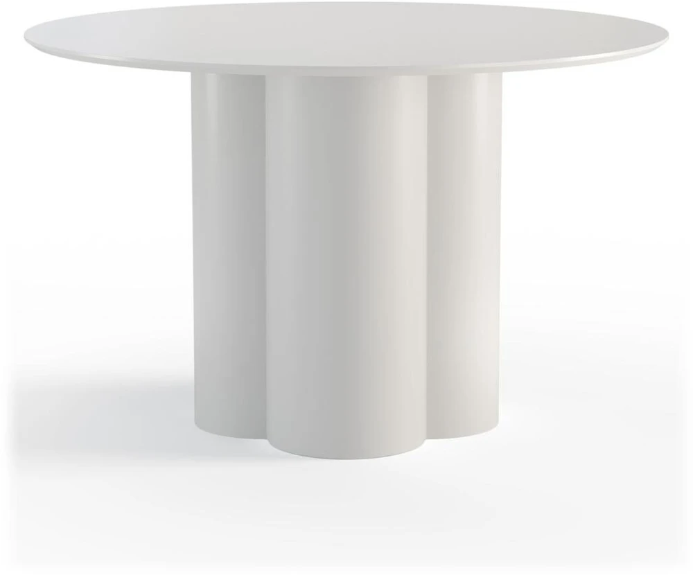 Novanook Valgomojo stalas, COLONA, 120x120x75 cm, Pilkai smėlio spalvos