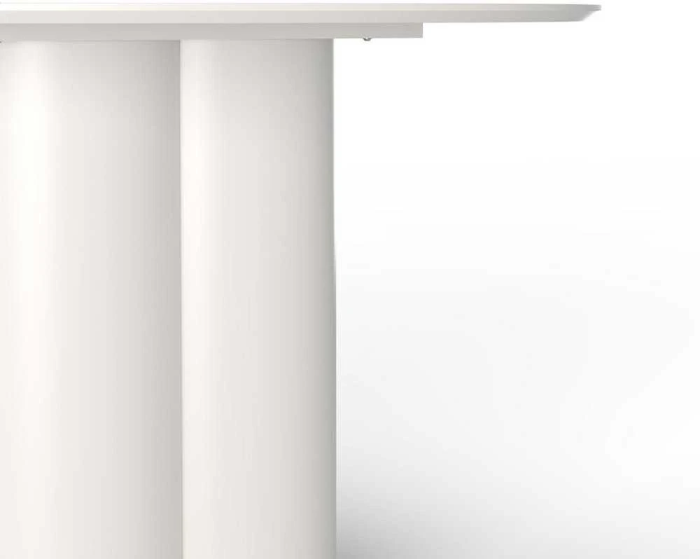 Novanook Valgomojo stalas, COLONA, 120x120x75 cm, Pilkai smėlio spalvos