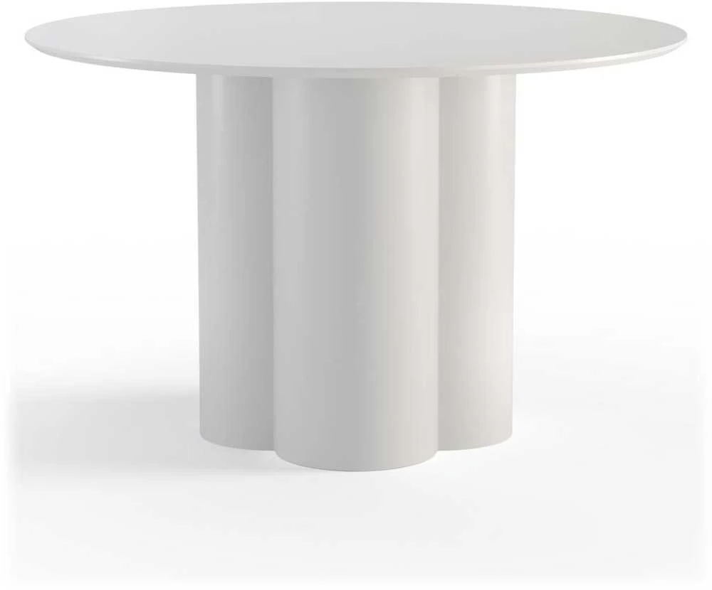 Novanook Valgomojo stalas, COLONA, 120x120x75 cm, Pilkai smėlio spalvos
