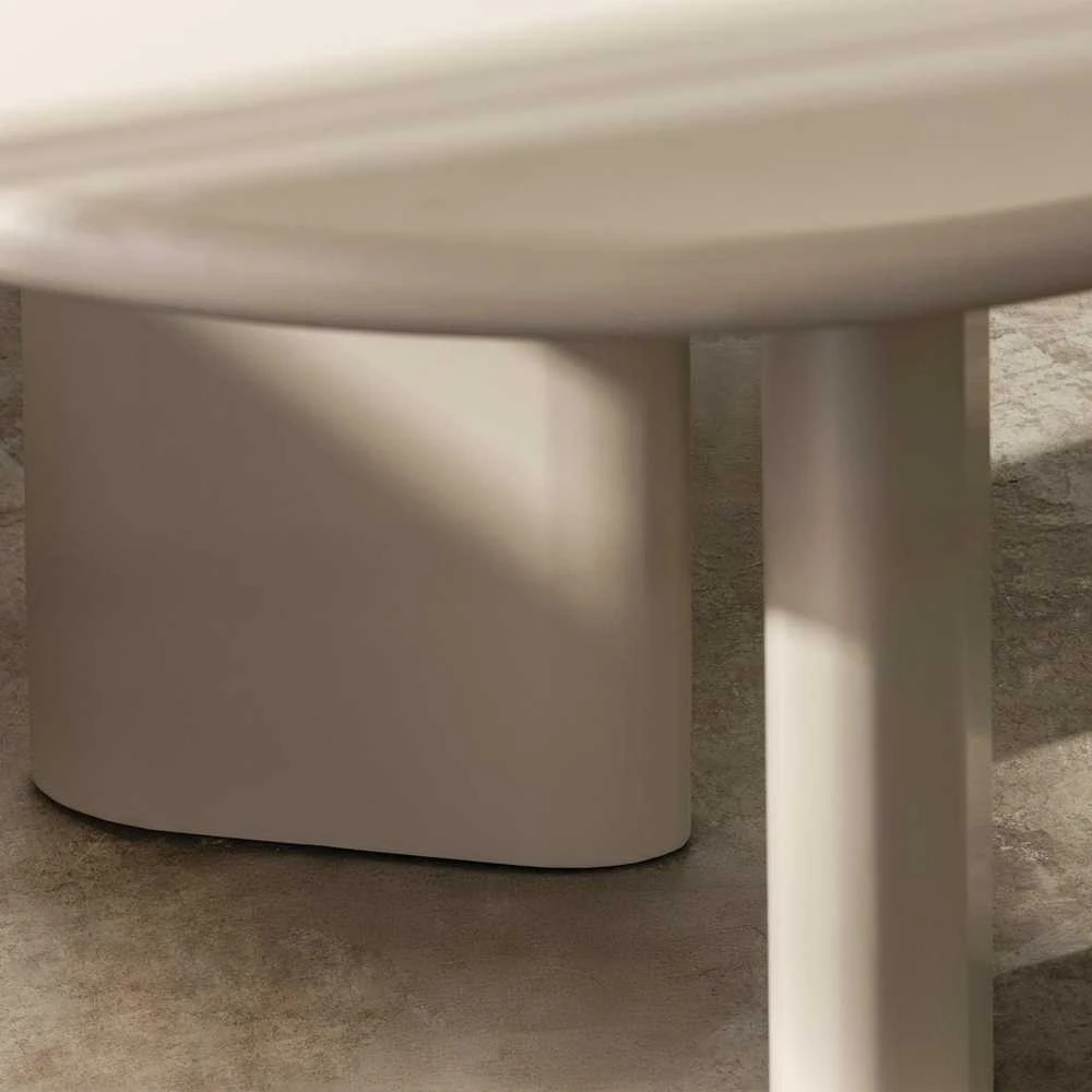 Novanook Valgomojo stalas, LOREN, 75x220x100 cm, Smėlio spalvos