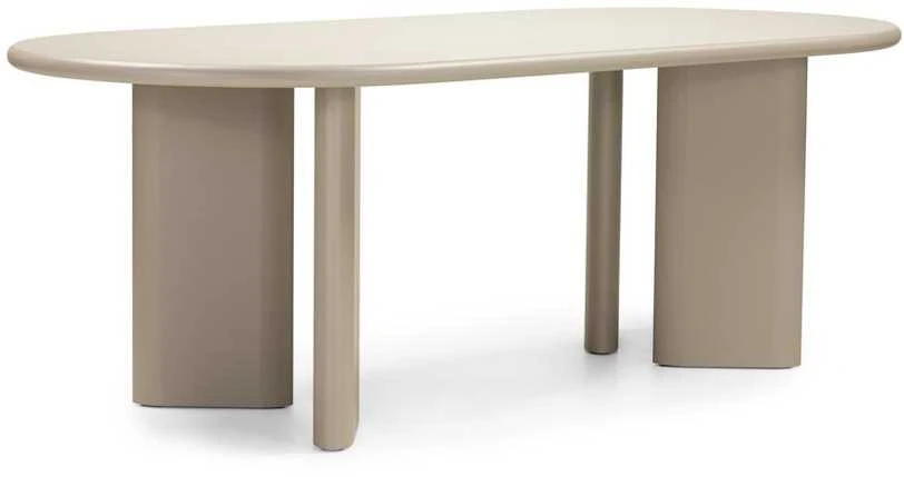 Novanook Valgomojo stalas, LOREN, 75x220x100 cm, Smėlio spalvos
