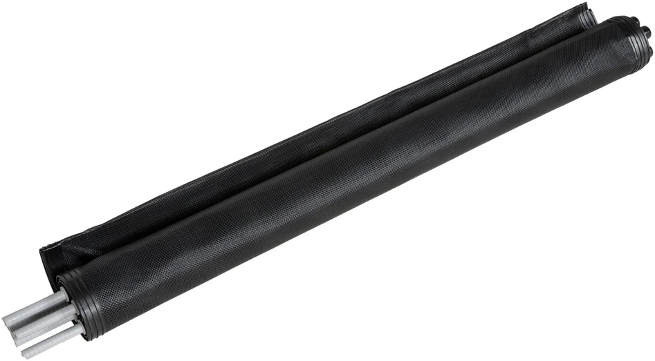 Outsunny tvenkinio tvora, 365 x 126 cm sodo tvora, 4 dalių dekoratyvinė baseino tvora su kojelėmis, įstatoma tvora terasai, balkonui, tinklelis, juoda