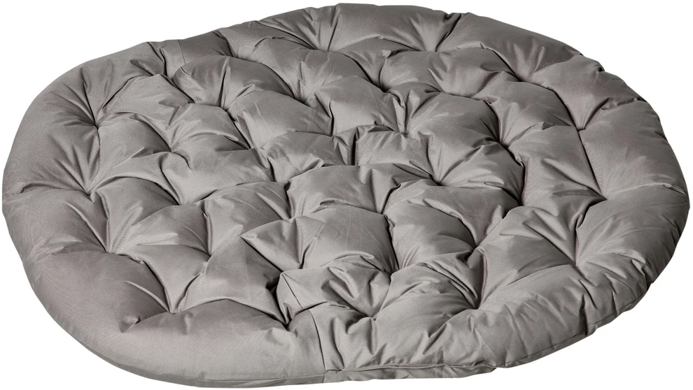 Outsunny Papasan sodo kėdė, 2 krepšiai, pagalvėlė, ovalus poilsio krėslas, sulankstomas, balkonui, terasai, smėlio spalvos, plienas, 118x75x139 cm