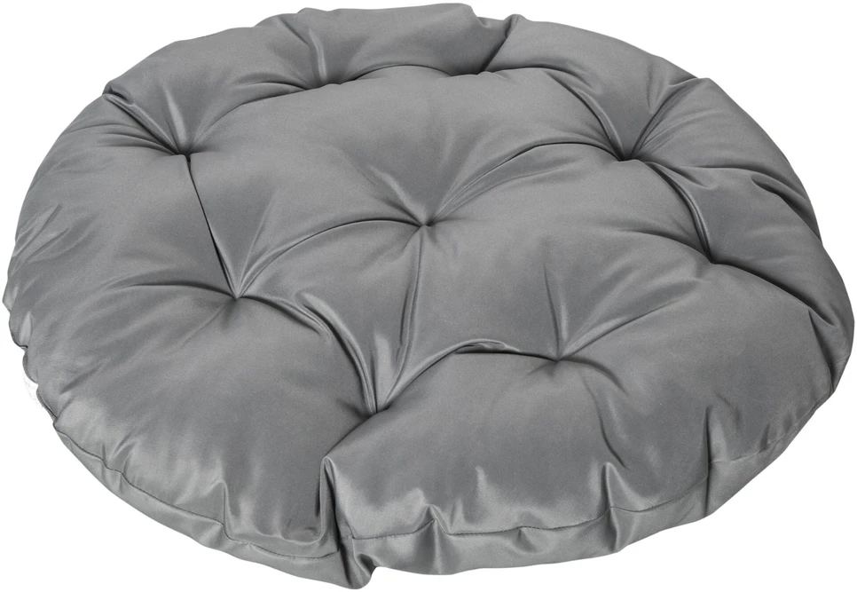 Lauko baldų komplektas "Outsunny" papasano fotelis Pintas fotelis fotelis su pagalvėle 360 laipsnių rotango pilkos spalvos W87 x D97 x H86 cm