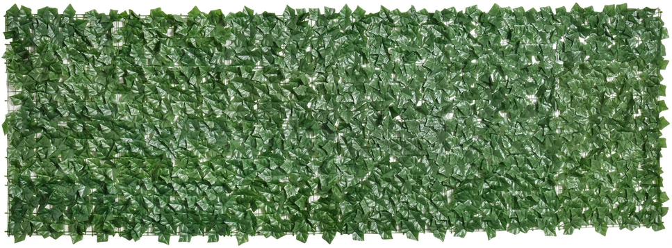 Outsunny dirbtinė gyvatvorė, skirta sodui ir terasai, sienų dekoravimui, tamsiai žalia, 300x100 cm