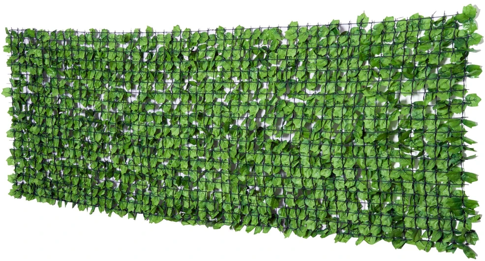 Outsunny dirbtinė gyvatvorė, balkonų privatumo apsauga, sienų dekoras, šviesiai žalia, 300x100 cm
