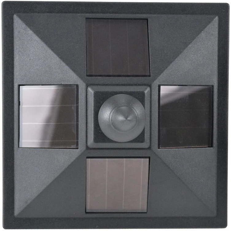 Outsunny saulės energija maitinamas sodo žibintas, lauko šviestuvas su LED, 10 liumenų, juodas, 15 x 15 x 120 cm