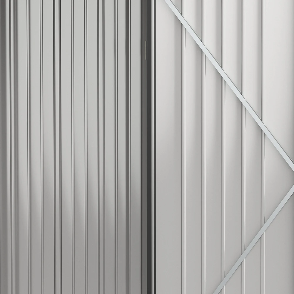 Outsunny sodo namelis 1,34 m², rakinama sodo spintelė su vienšlaičiu stogu iš cinkuoto plieno, 161,5x94,5x196 cm, juoda