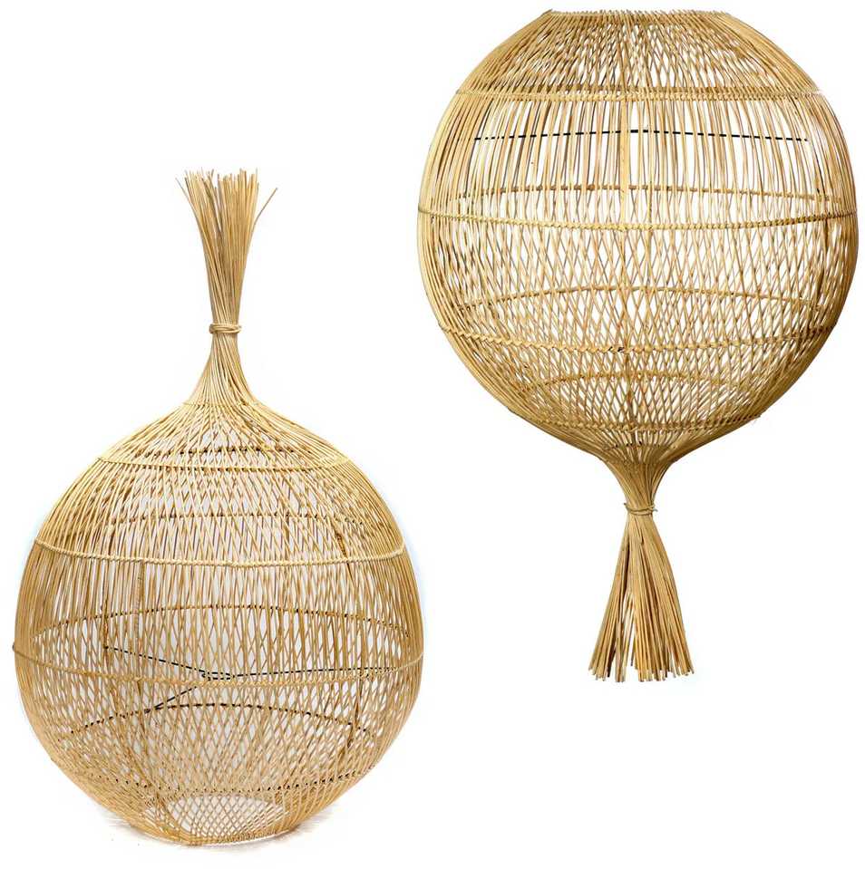Pakabinamas šviestuvas Bazaar Aukštesnio lygio lempa, Wonton, 0.5x0.5x0.8 m, Natūrali