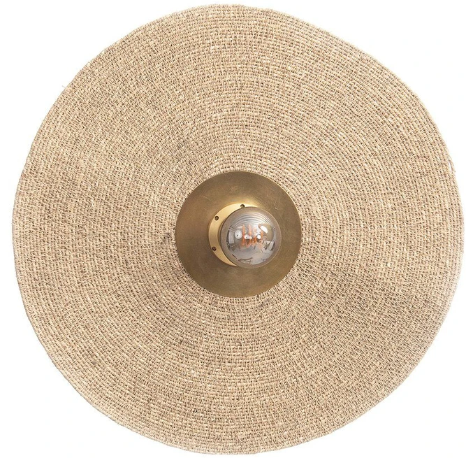 Pakabinamas šviestuvas Bazaar Sieninis šviestuvas, Lets Groove, 0,09x0,46x0,46 m, natūralus laitonas