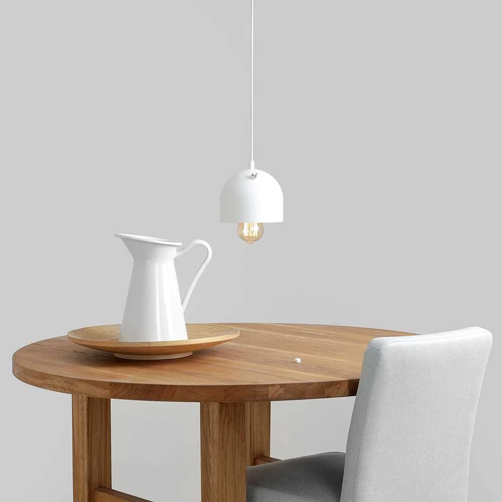 Pakabinamas šviestuvas Customform Lubų šviestuvas POPO 1, baltas, Ø 15 cm
