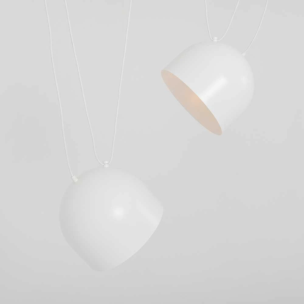 Customform Pakabinamas šviestuvas POPO L 2, baltas, Ø 23 cm