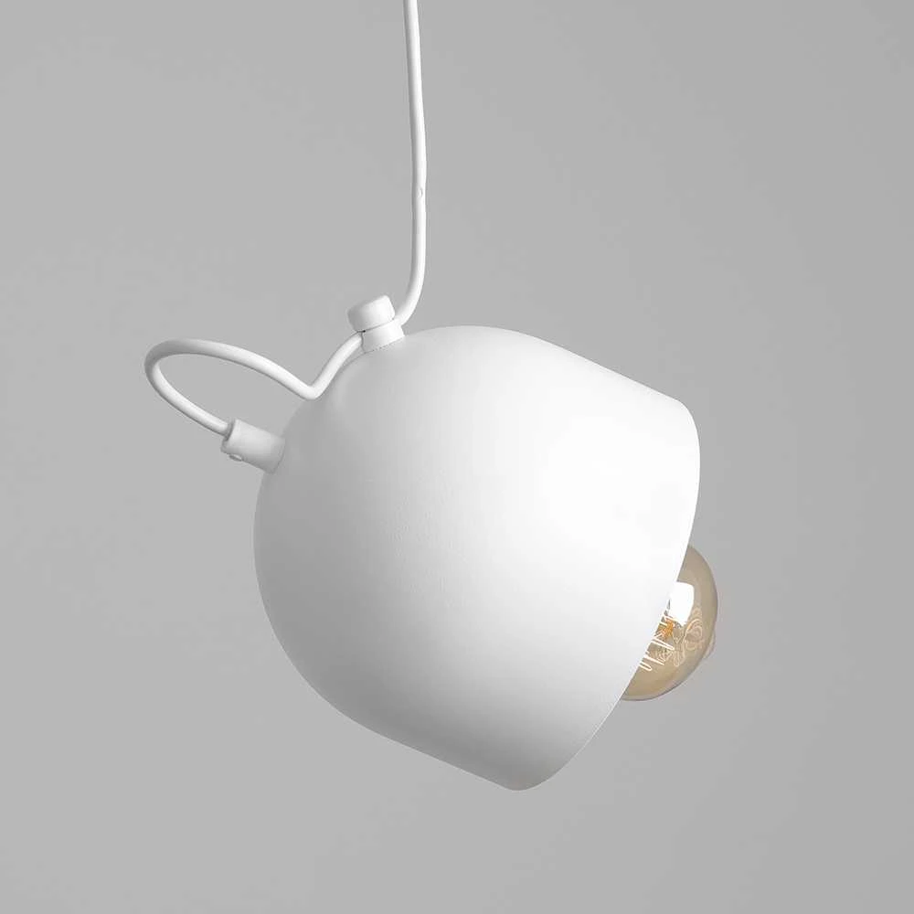 Pakabinamas šviestuvas Customform Lubų šviestuvas POPO 1, baltas, Ø 15 cm