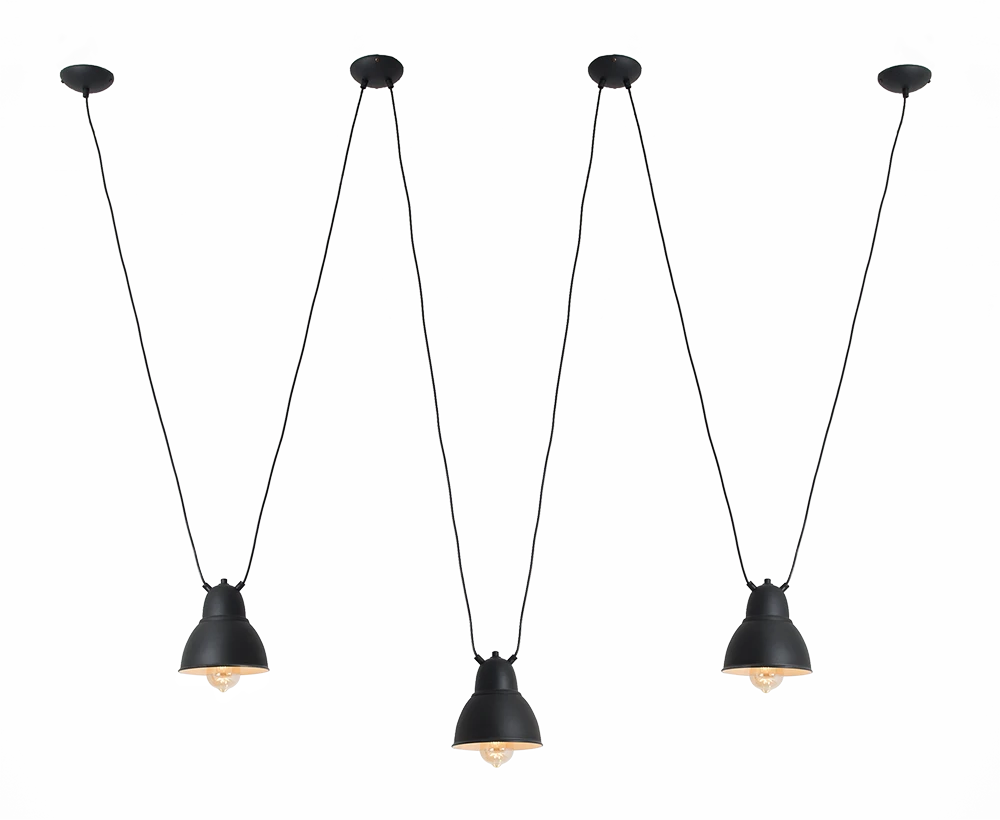 Pakabinamas šviestuvas Customform Lempos, COBEN HANGMAN 3, Juoda