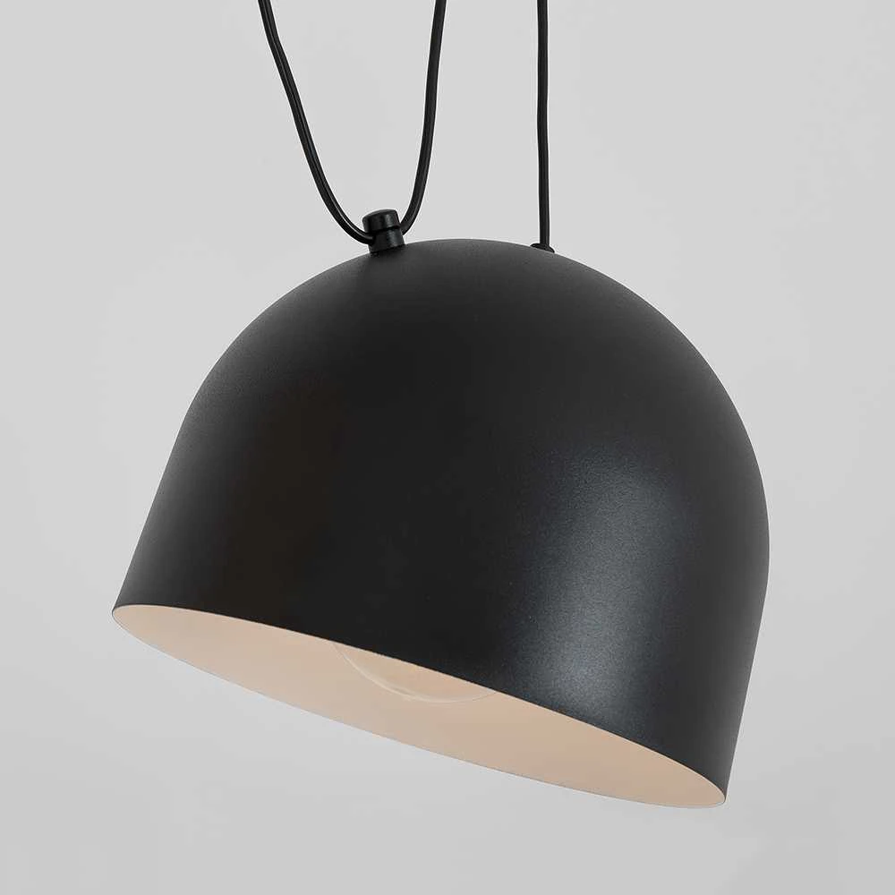 Customform Pakabinamas šviestuvas POPO L 2, juodas, Ø 23 cm