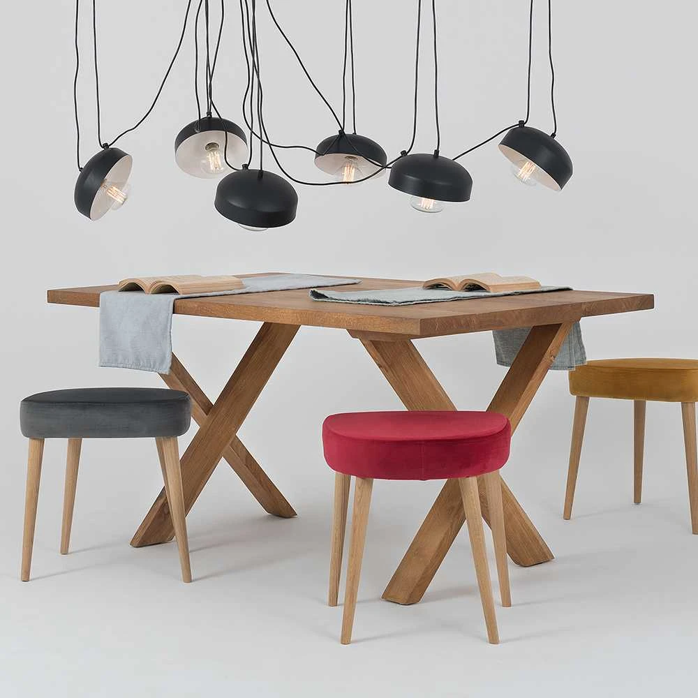 Pakabinamas šviestuvas Customform Liuminorius, POPO FLAT L 6, Juodas