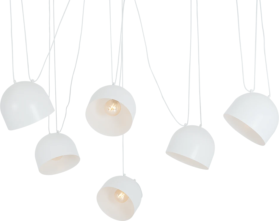 Pakabinamas šviestuvas Customform Lubų šviestuvai POPO L 6, balti, Ø 23 cm