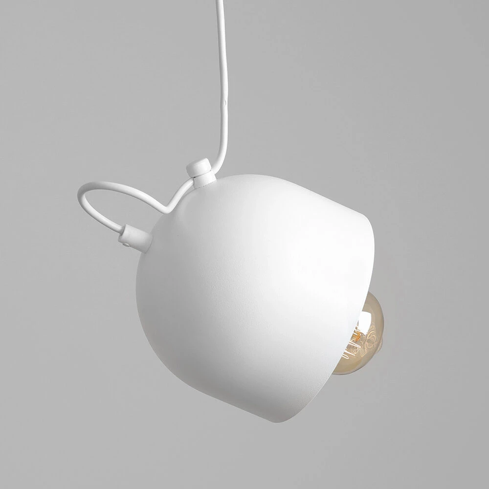 Pakabinamas šviestuvas Customform Lubų šviestuvas POPO 1, baltas, Ø 15 cm