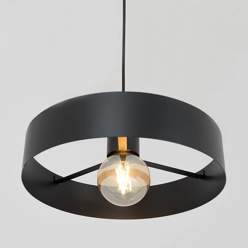 Pakabinamas šviestuvas Customform Lubų šviestuvas FAY 1 L, juodas, Ø 15 cm