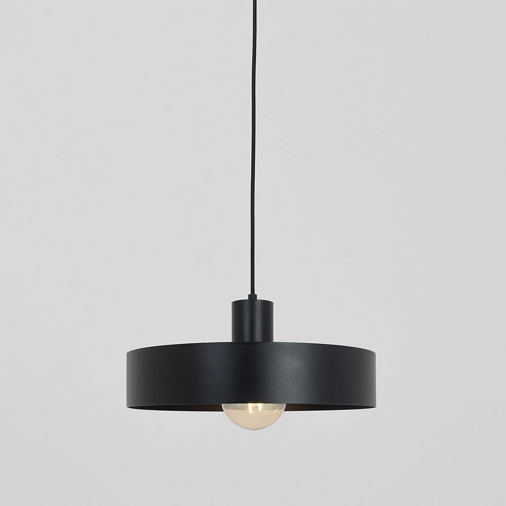 Pakabinamas šviestuvas Customform Lubų šviestuvas FAY 1 L, juodas, Ø 15 cm