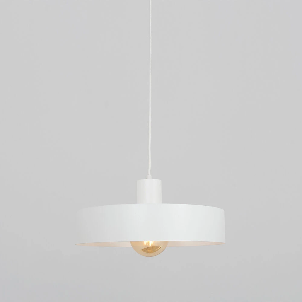 Pakabinamas šviestuvas Customform Lubų šviestuvas FAY 1 M, baltas, Ø 15 cm