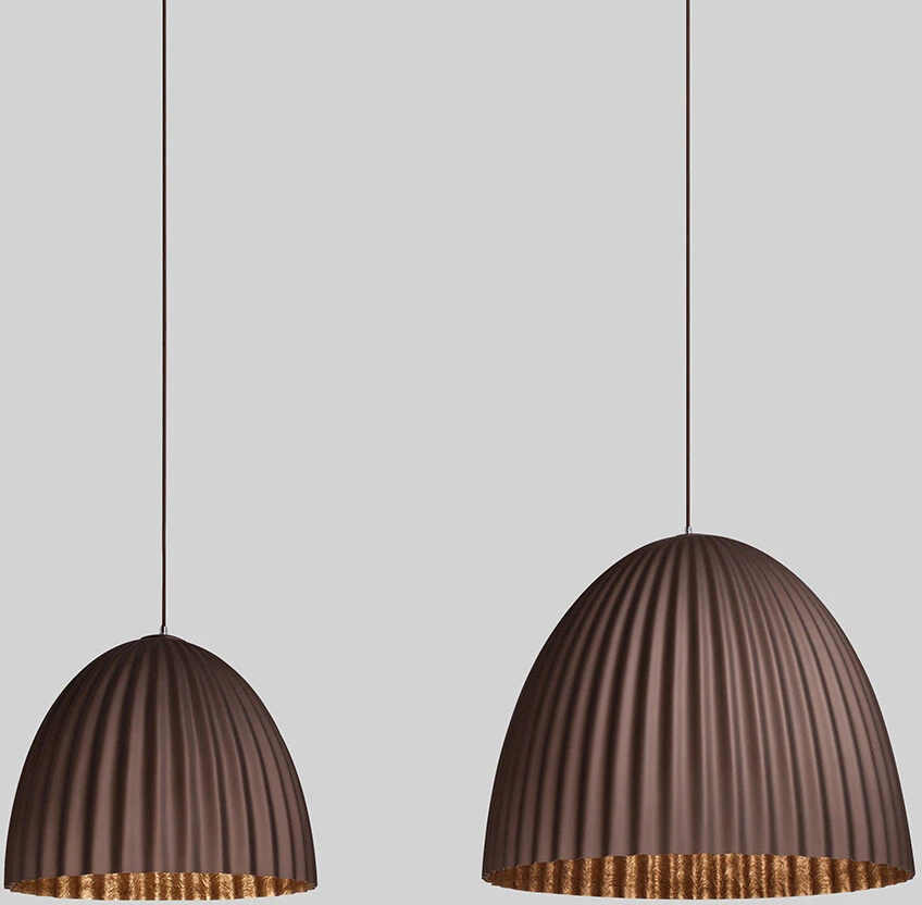 Pakabinamas šviestuvas Customform Pakabinama lempa, PLISSART L, Juoda/Vario spalvos