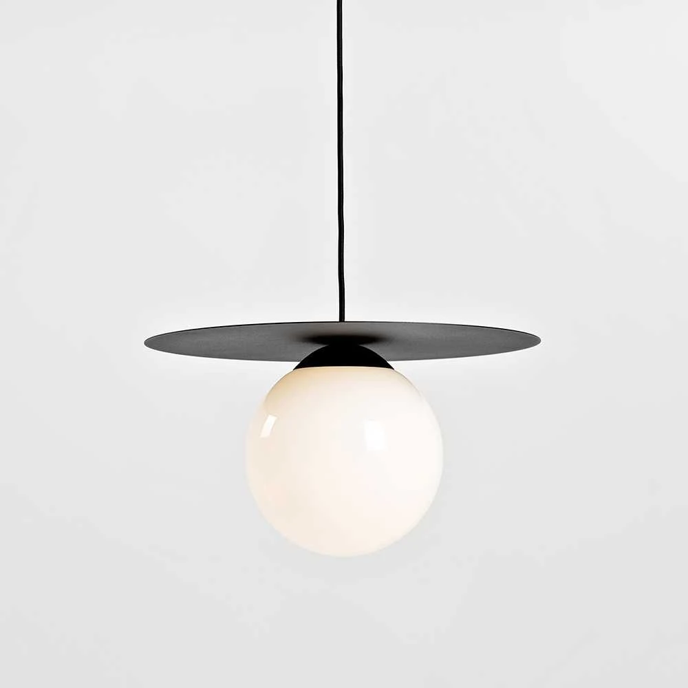 Pakabinamas šviestuvas Customform Pakabinama lempa, SKIVA BALL M, 0.21 m, Juoda