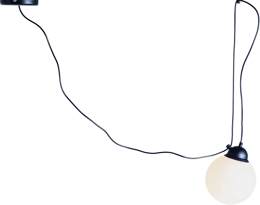 Pakabinamas šviestuvas Customform Pakabinama lempa, POPO GLASS M 1, Juoda