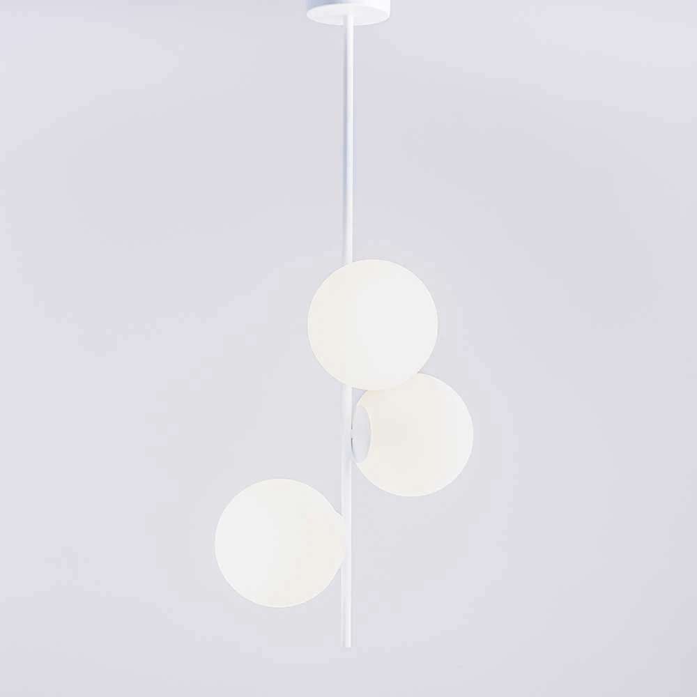 Pakabinamas šviestuvas Customform Pakabinama lempa, BOBLER Vertikalė, 0.22x0.42 m, Baltas