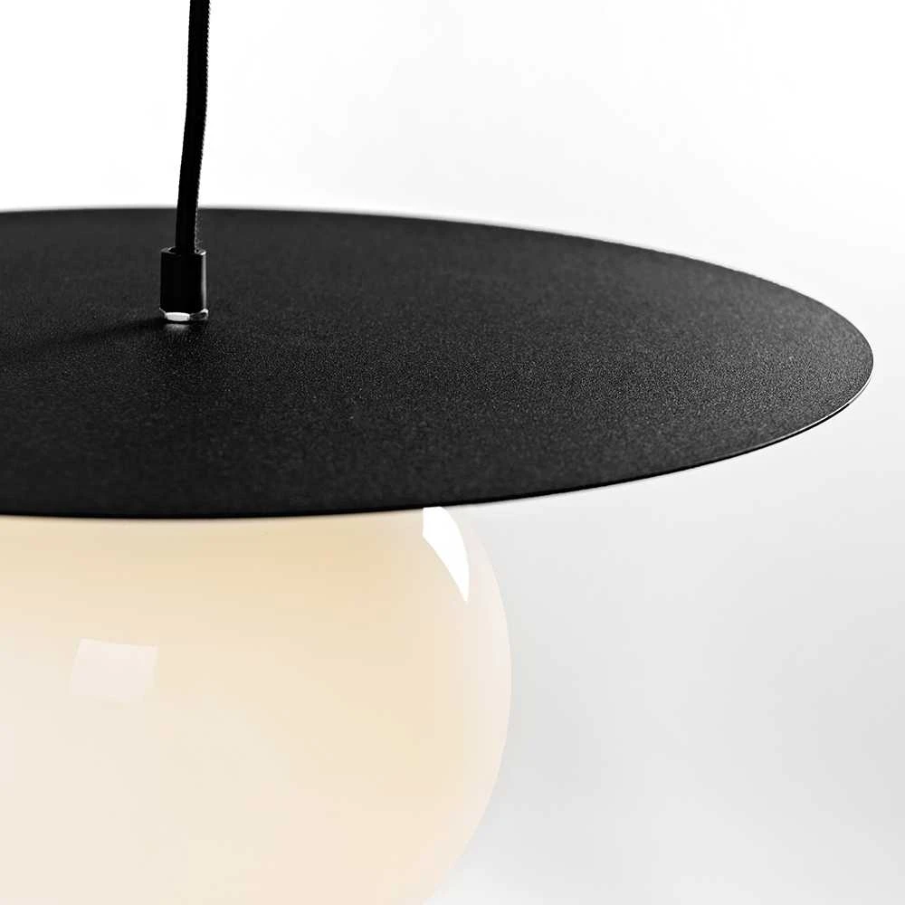 Pakabinamas šviestuvas Customform Pakabinama lempa, SKIVA BALL M, 0.21 m, Juoda