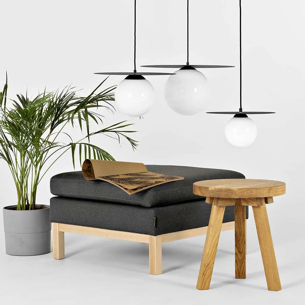 Pakabinamas šviestuvas Customform Pakabinama lempa, SKIVA BALL M, 0.21 m, Juoda